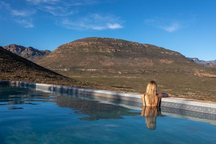 Cederberg Ridge Wilderness Lodge view from pool