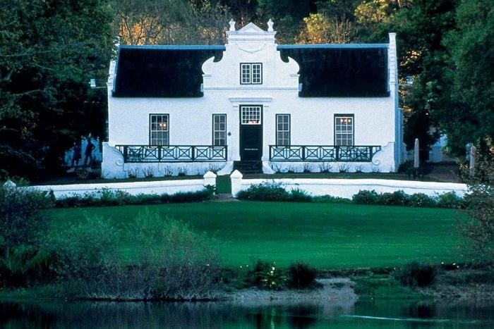 Classic Cape Dutch homstead in Cape Winelands